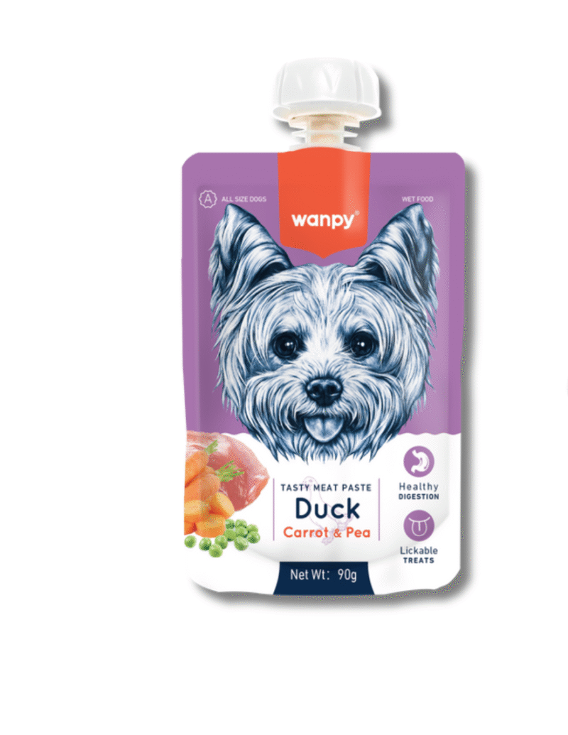 Wanpy Taste Meat Paste Dog Duck, Carrot & Pea