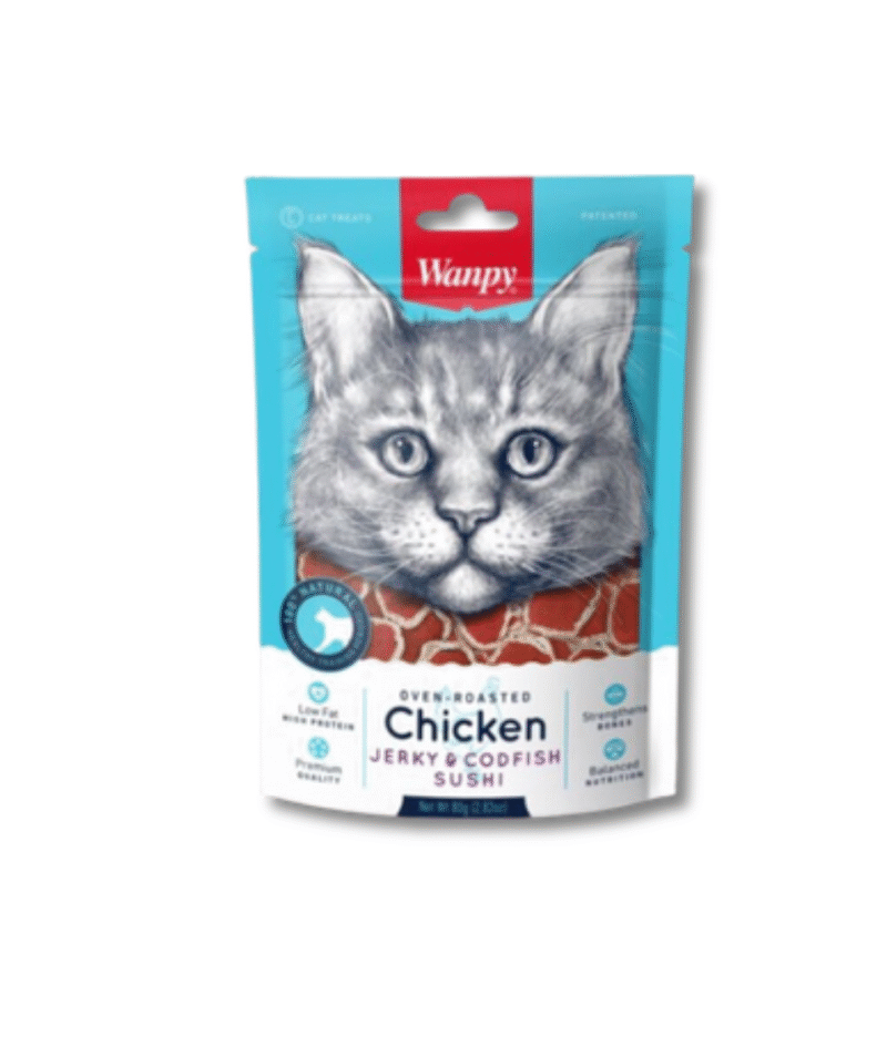 Jerky Cat Chicken & Codfish sushi 80 gr