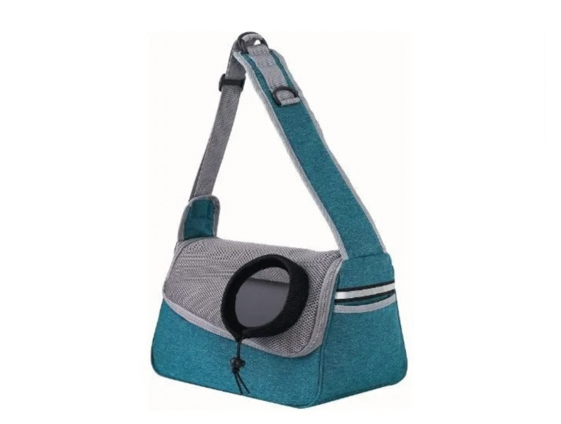 Bolso de transporte azul para mascotas