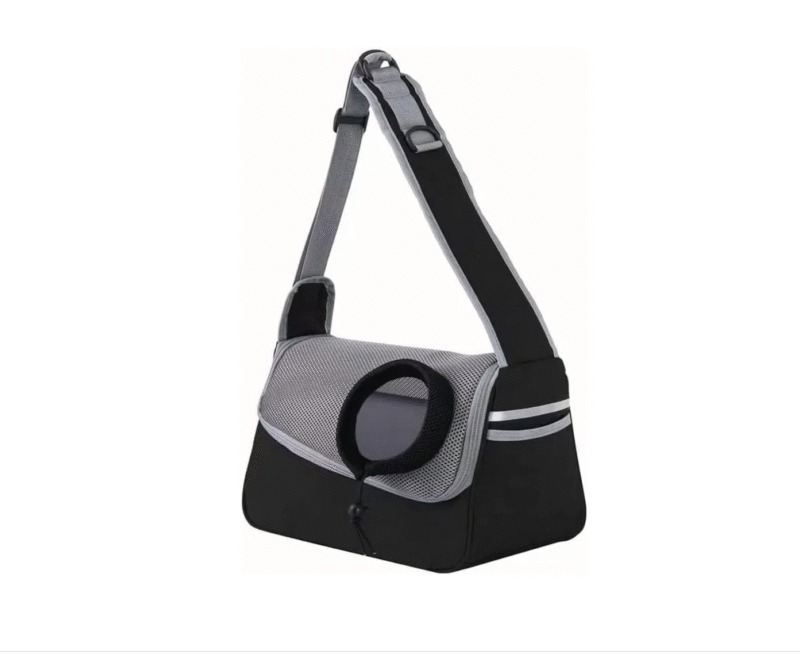 Bolso de transporte negro para mascotas