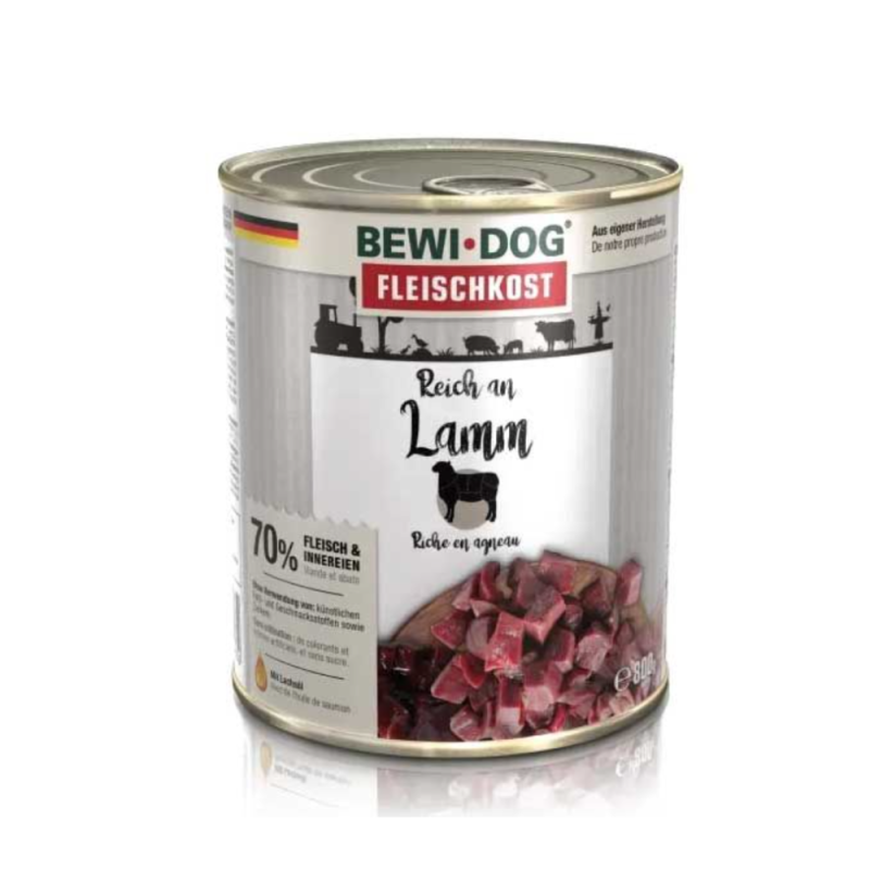 Lata Rico en Cordero Bewi Dog para Perros